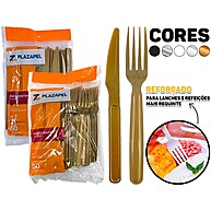 Kit Talheres Descartáveis: 100 Peças para Churrasco e Festa - imagem 1