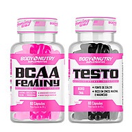 Kit Testo Feminino + BCAA Feminy – Força e Massa Muscular - imagem 1