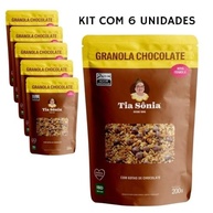 Tia Sônia, Kit 6 Granola Gotas de Chocolate Coco Cereais 200g Tia Sônia - imagem 4