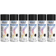 Kit 6 Tintas Spray Preto Brilhante Aerossol TekBond Uso Geral 350ml/250g - imagem 1