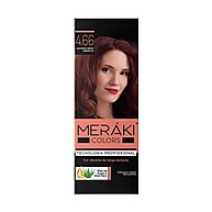 Kit Tintura Meráki Color Castanho Médio Vermelho 4.66 125g - imagem 1