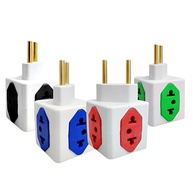 Kit 4 Adaptadores de Tomada 3 em 1 Bivolt: Mais Conexões com Segurança e Praticidade - imagem 1