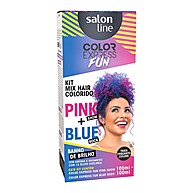 Kit Tonalizante Color Express Fun Mix Hair: Rosa + Azul - imagem 1
