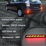 Kit Luz de Neblina LED Completa para Toyota Prius V e Scion TC 2014-16: Sequencial, Freio e DRL (Vermelho) - imagem 5