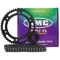 Kit Transmissão KMC Gold NXR Bros 150 até 2008 - Aço 1045 - imagem 1