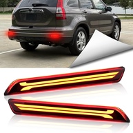 Kit Refletor LED Para-choque Traseiro Honda CR-V 2010-2011: Segurança e Estilo com Luzes de Freio e DRL - imagem 1