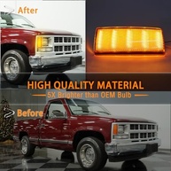 Kit Luz Seta LED DRL Fume p/ Chevy/GMC C/K10 Truck, Suburban, Yukon, Blazer, Tahoe 88-02 - imagem 5