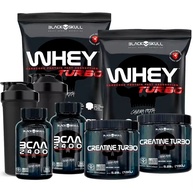 Kit Turbo Black Skull: Whey, BCAA e Creatina - imagem 1