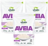 Kit 3 unds Farinha De Aveia Integral Sem Gluten 200gr - Vitalin - imagem 1