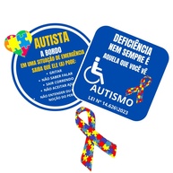 Adesivos de Conscientização Autismo PCD - Kit 3 Unidades | Apoie a Causa! - imagem 1