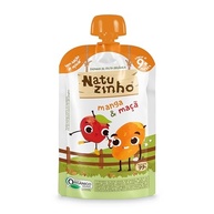 Kit 4 unidades Natuzinho Papinha de Fruta Orgânica, Vários sabores, 99g cada, Sem Açúcar Adicionado, A Partir de 9 Meses (Banana) - imagem 2