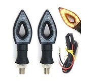 Kit 4 Piscas Seta LED Universal Moto - Titan, Fazer, CB e Mais! Design Fumê 12 LEDs - imagem 2