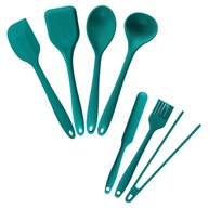 Kit Utensílios Silicone Verde Escuro Oikos – 7 Peças - imagem 1