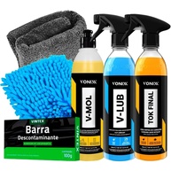 Kit Completo Vonixx: Cera Tok Final, V-Lub, V-Mol, Vintex e Acessórios Karbox para Detalhamento Profissional - imagem 1