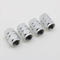 Kit 4 Tampas Biquinho Prata Liga Alumínio para Válvula de Pneu Automotivo Worth Karbox - Universal - imagem 3