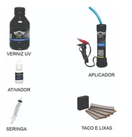KIT Verniz p/recuperação De Farol e Lanternas a Vapor Uv Polimero fácil aplicação hobby prático prime auto recupera brilho amarelos e trincado - imagem 3