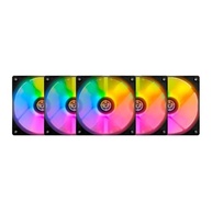 Kit Ventoinhas TGT Striker 5x120mm | Iluminação Rainbow | Fluxo de Ar de 52.5 CFM | Baixo Nível de Ruído | Conector Molex 4 Pinos | SKU: TGT-STK5-BLRBW - imagem 3