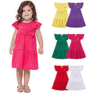 Kit Vestido Infantil Menina Verão Três Marias 100% Algodão - imagem 1
