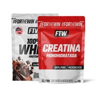 Kit Whey 100% + Creatina 1Kg FTW: Ganho de Massa e Desempenho - imagem 1