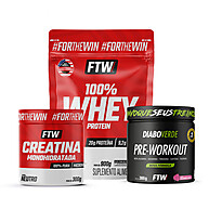 Kit Whey + Creatina + Pré-Treino FTW: Suplemento Completo para Treinos Intensos - imagem 1
