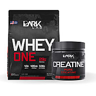 Kit Whey Protein + Creatina Dark Lab: Força e Massa Muscular - imagem 1