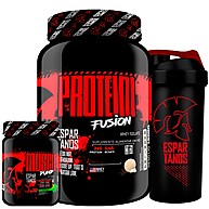 Kit Whey Protein Fusion 1800g + Pré Treino 300g + Copo: Complete seu Treino - imagem 1