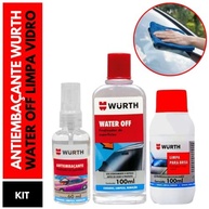 Kit Water Off Wurth - Repelente de Água + Antiembaçante + Limpa Parabrisa para Carro - imagem 3