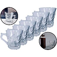 Kit Xícaras Vidro 6 Peças 150ml – Elegância e Praticidade para o Seu Café - imagem 1