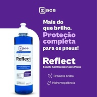 Kit Pneu Pretinho Zacs Reflect 500ml + Aplicador: Brilho e Proteção Duradoura - imagem 3