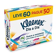 Kleenex Original Leve 60 Pague 50 – Absorção e Economia - imagem 1