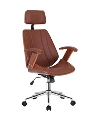 Cadeira Presidente Kopenhagen em Couro Ecológico - Design Moderno e Conforto Premium - imagem 1