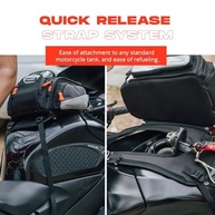 Bolsa de Tanque KRONOX Ridgecrest: Universal, Impermeável e com GPS para Motos Honda, Yamaha, Kawasaki, Harley - imagem 5