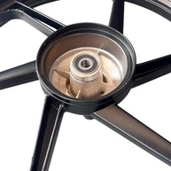 Roda Liga Leve Traseira Fan 125 KS 2009 Preto - Freio a Tambor Completa SmartFox - imagem 3