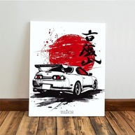 Kit 3 Quadros JDM Kuruma Carro Supra Skyline em MDF 40x28cm - Decore Sua Paixão Automotiva - imagem 5