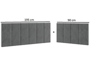 Cabeceira em L para Cama Solteiro com Estofado Suede Cinza - Design Moderno e Proteção Lateral - imagem 3