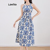 Vestido Boho Paisley com Renda para Mulheres L121MD022 - imagem 2