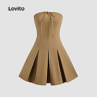 Lovito Vestido Plissado Elegante para Mulheres L123ED286 - imagem 2