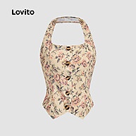 Regata Floral Botão Verão Mulheres L132ED480 - imagem 2