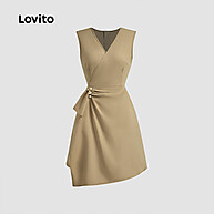 Vestido Elegante Assimétrico Malva Lovito L143ED450 - imagem 2