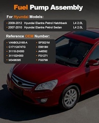 Bomba de Combustível Elétrica Hyundai Elantra 2007-2012 2.0L L4 - Desempenho e Confiabilidade VANBOL0194 - imagem 3