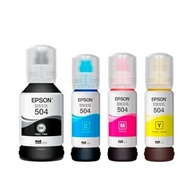 Kit 4 Refil Tinta T504 Epson L4150 L4160 L6161 L6191 L6171 - imagem 1