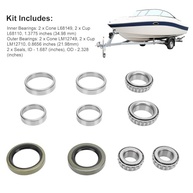 Kit Rolamento Cubo Reboque Marinho L68149 LM12749 - Eixo Roda Completo - imagem 5