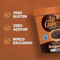 LA GANEXA Pasta De Amendoim Sabor Brigadeiro 450G (Apresentação pode variar) - imagem 3