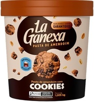 Pasta de Amendoim Integral Cookies Cream Sem Gluten 1kg La Ganexa - imagem 2