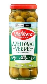 Azeitona Verde com Caroço La Violetera 200g - imagem 3