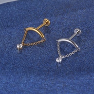 Piercing Aço Cirúrgico: Helix, Conch e Labret - imagem 2