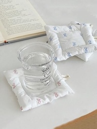 Jogo Americano Fofo com Laço Espesso - Tapete Mesa Coquette Resistente ao Calor - imagem 5
