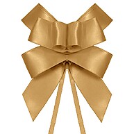 Laço Fácil de Fita de Cetim Dourado 22mm - 5 Unidades - imagem 1
