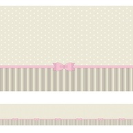 Faixa Decorativa para Quarto de Menina com Laço Rosa - 5m x 10cm - Charme e Estilo para Ambientes Infantil - imagem 2