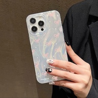 Capa iPhone: Laço Prata Degradê - Elegância e Proteção - imagem 2
